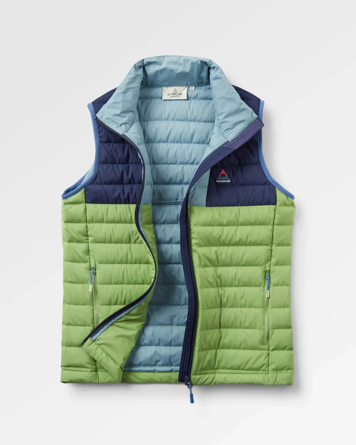 Passenger Northstar Down Recycled Vest - Rich Navy/Pear Green/Arctic RichNavy/PearGreen/Arctic Best