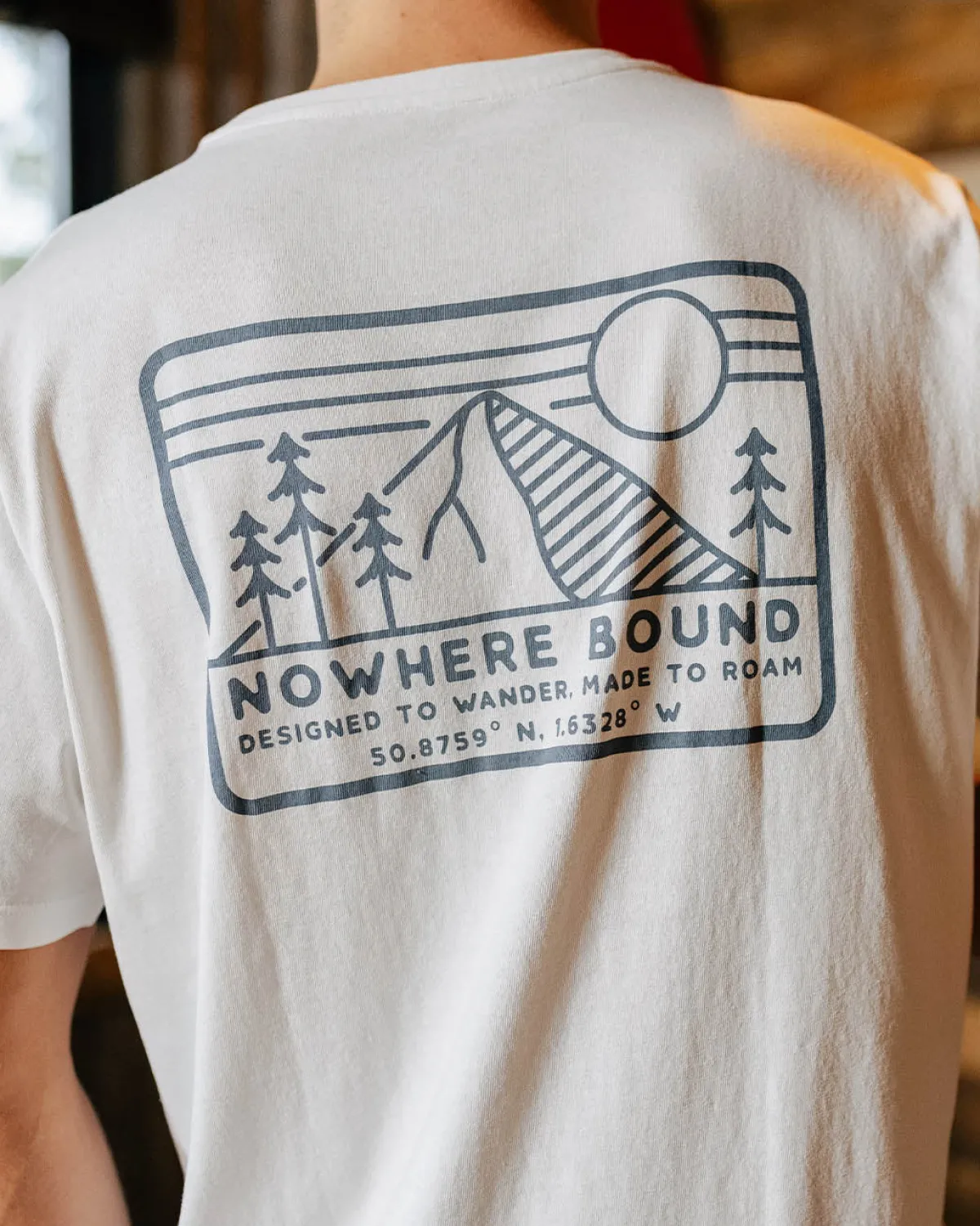 Passenger Nowhere Bound Recycled Cotton T-Shirt - White Discount