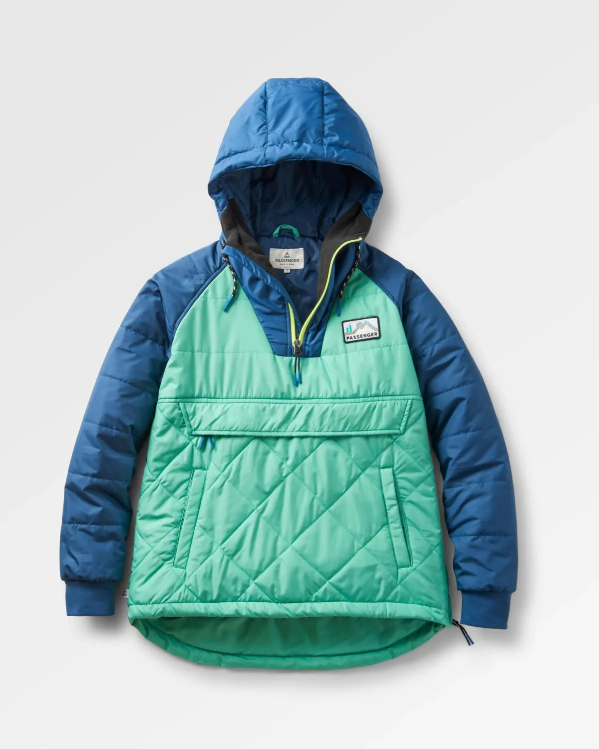 Passenger Ocean Recycled Insulated Half Zip Jacket - Green Spruce GreenSpruce Outlet