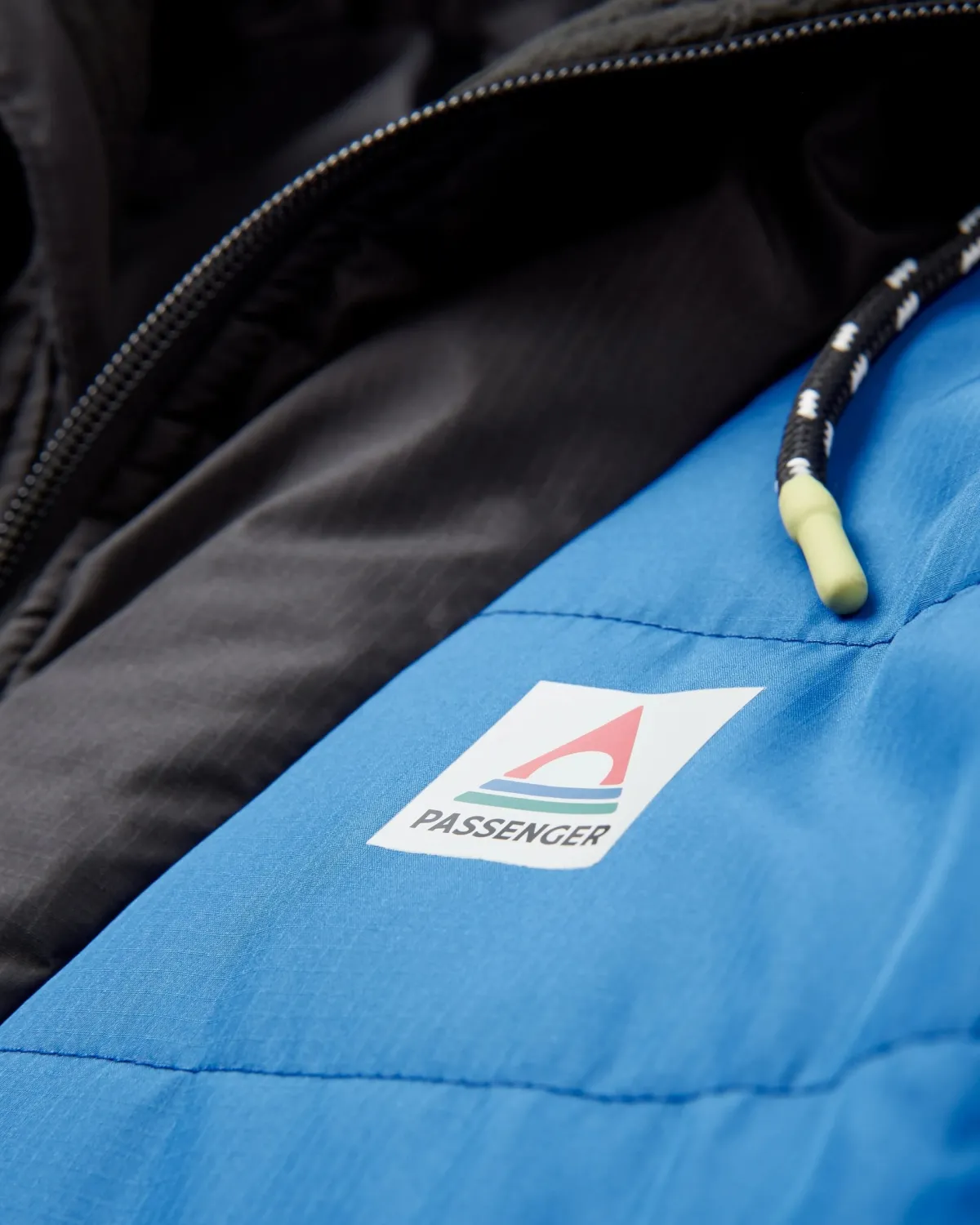 Passenger Oceanic Recycled Insulated Half Zip Jacket - Azure Blue/Charcoal AzureBlue/Charcoal Best