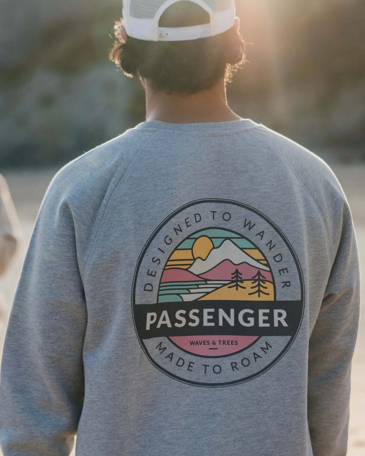 Passenger Odyssey Organic Cotton Sweatshirt - Mid Gray Marl MidGrayMarl Cheap