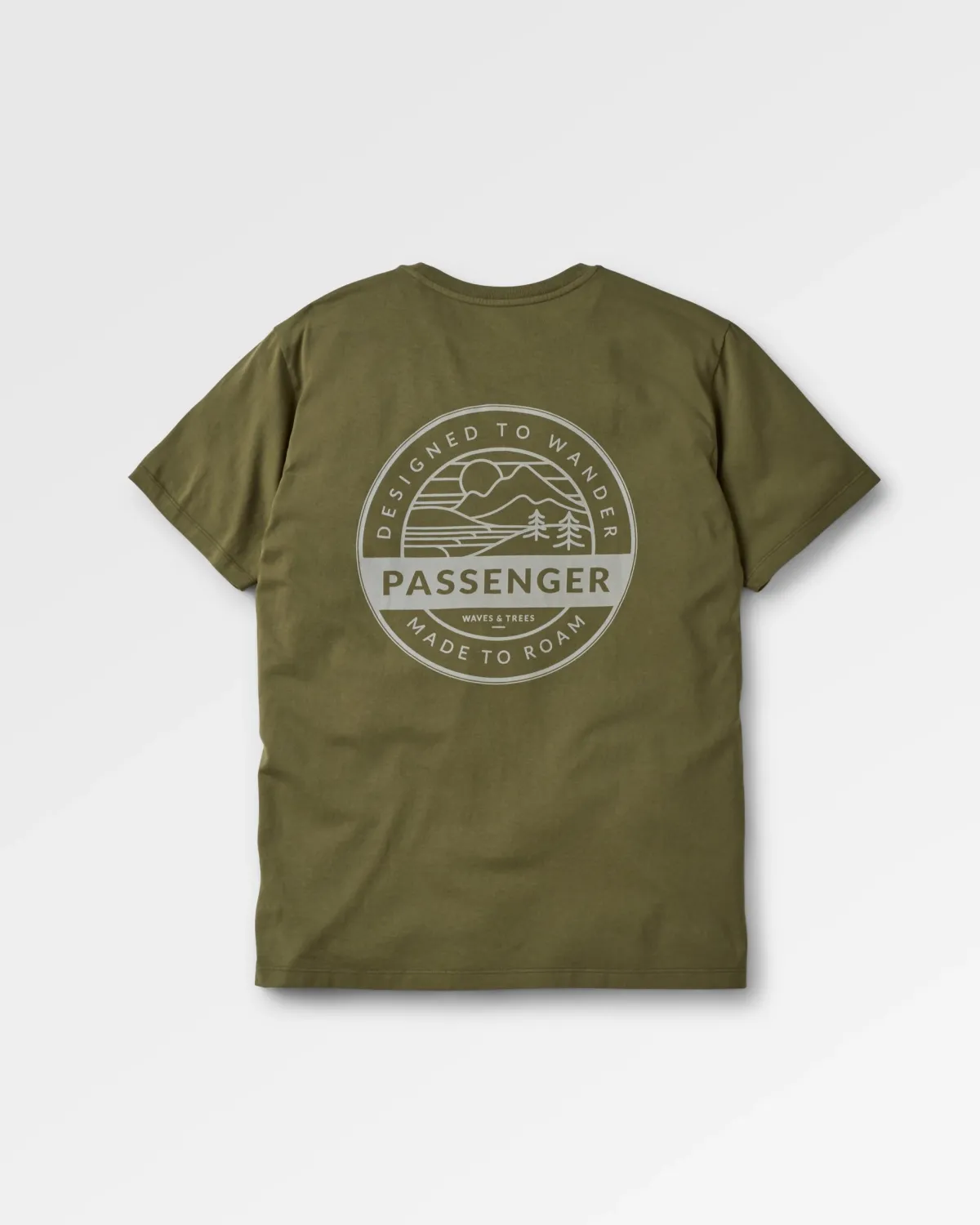 Passenger Odyssey Recycled Cotton T-Shirt - Khaki Green KhakiGreen Shop