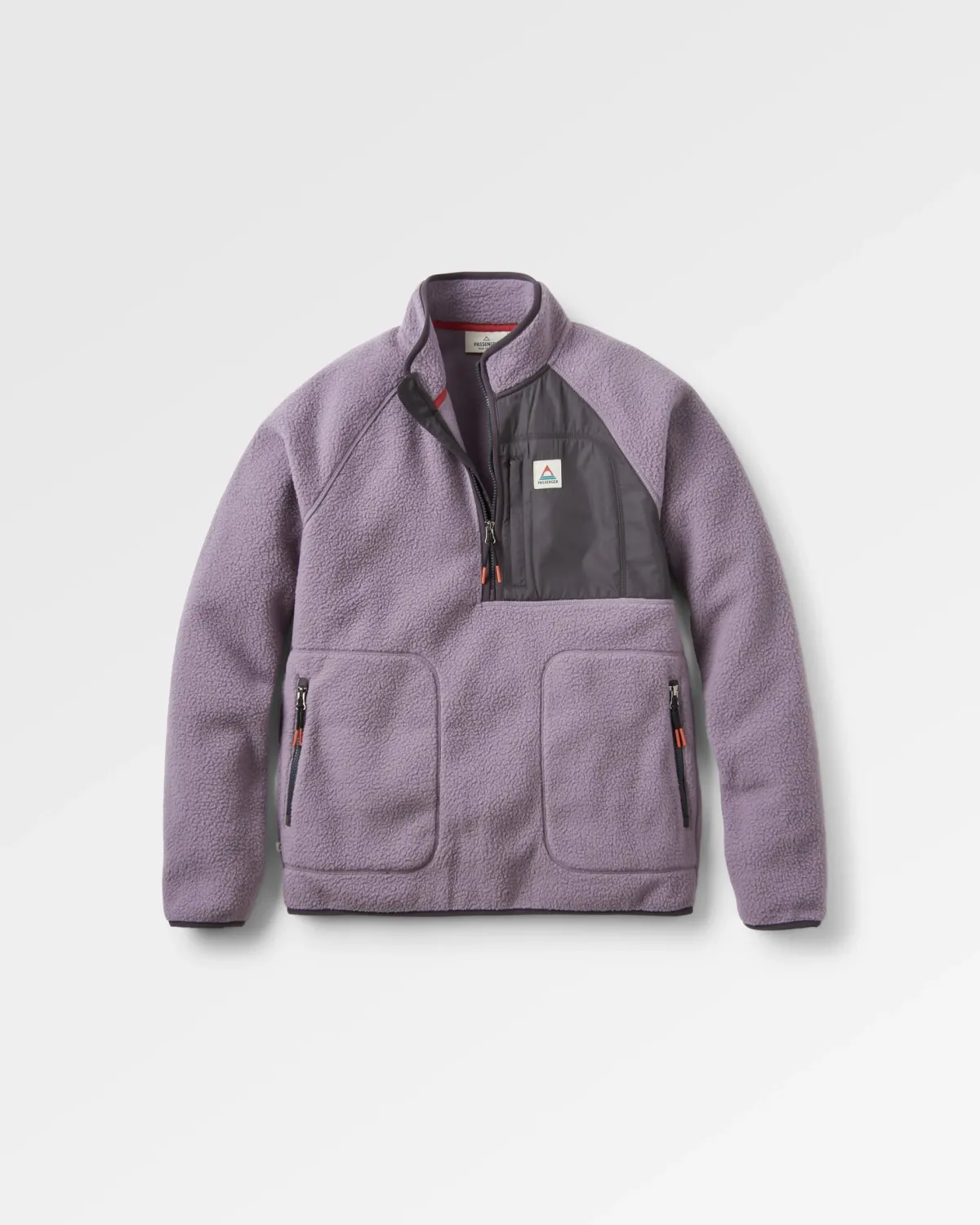 Passenger Offgrid 2.0 Half Zip Recycled Sherpa Fleece - Dusty Lilac DustyLilac Online