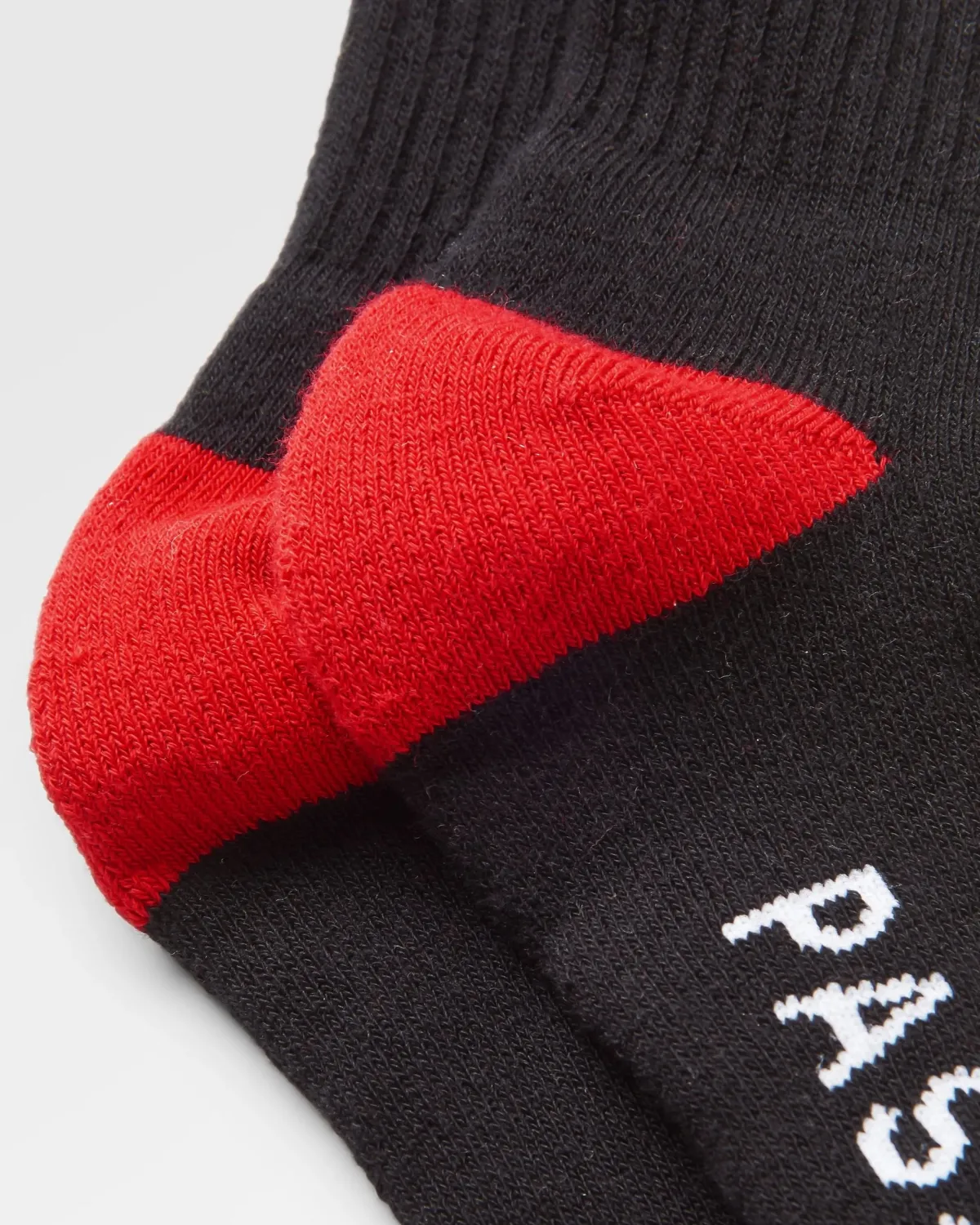 Passenger Organic Midweight Crew Socks - Black Flash Sale