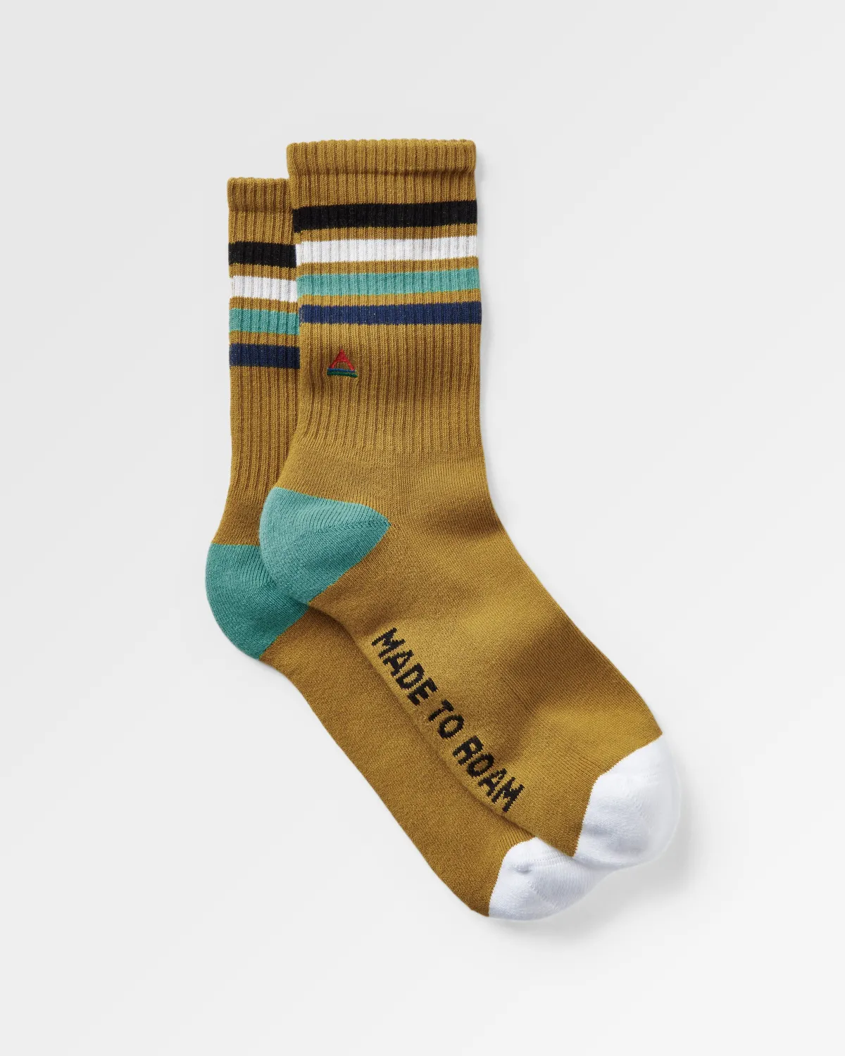 Passenger Organic Midweight Crew Socks - Mustard Yellow MustardYellow Outlet