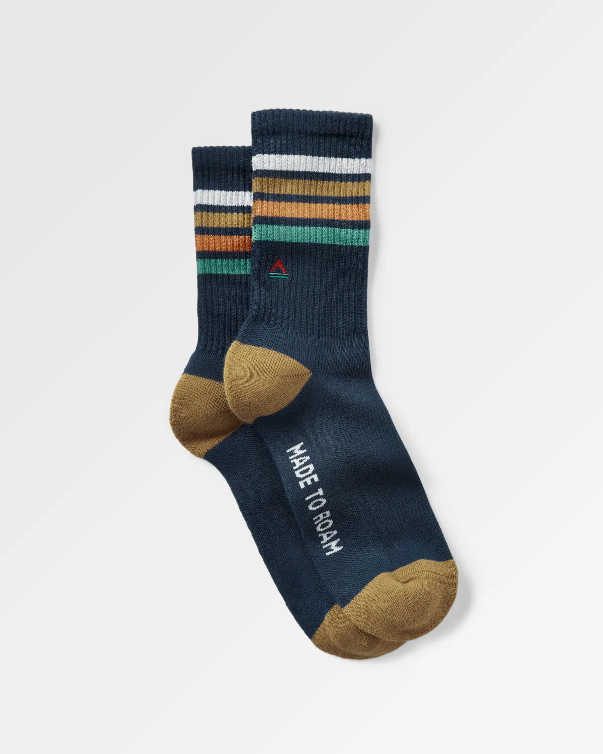 Passenger Organic Midweight Crew Socks - Navy Best