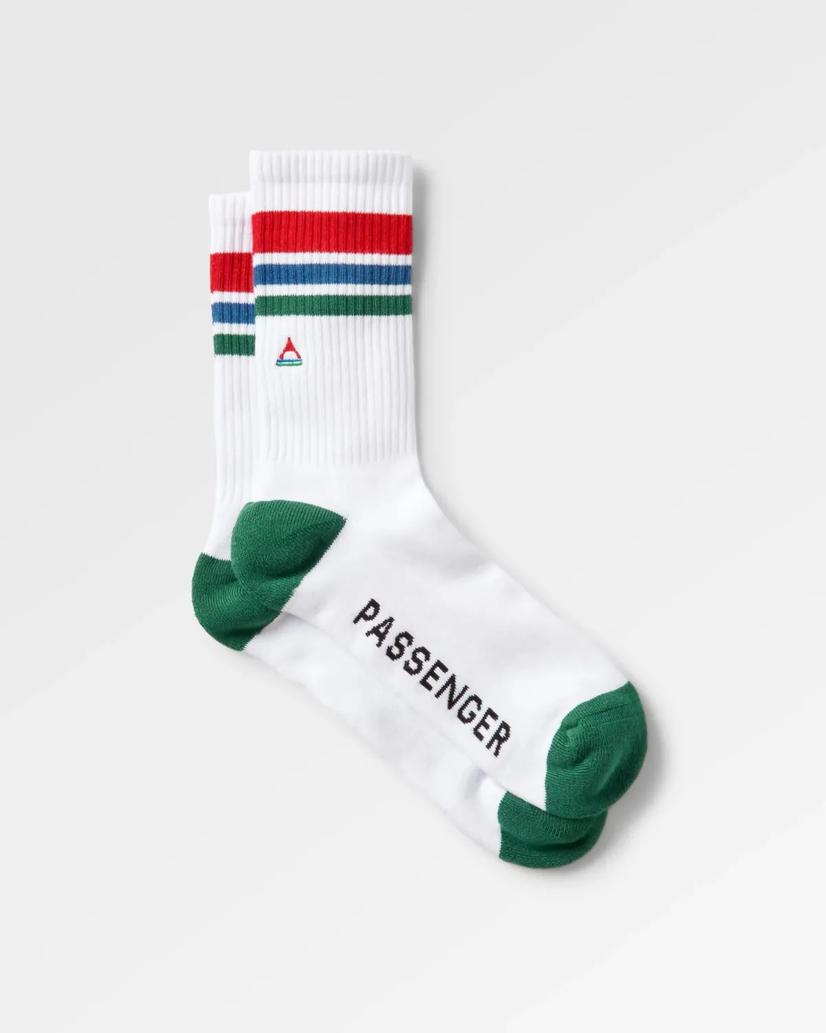 Passenger Organic Midweight Crew Socks - White Shop