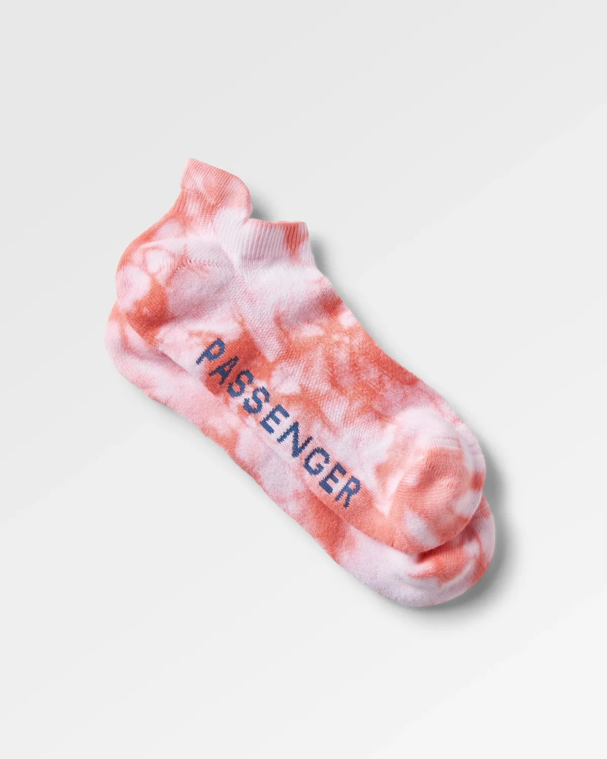 Passenger Organic Trainer Socks - Tie Dye Shell Pink TieDyeShellPink Best