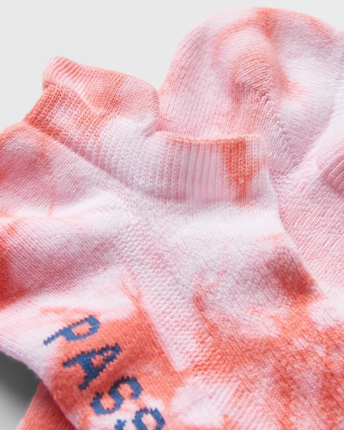 Passenger Organic Trainer Socks - Tie Dye Shell Pink TieDyeShellPink Best