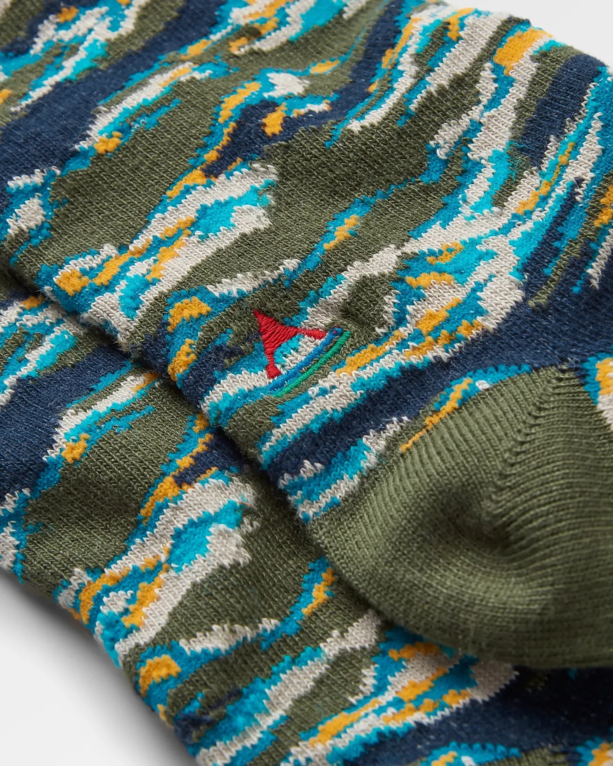 Passenger Peak Organic Midweight Crew Socks - Khaki Green KhakiGreen Best Sale