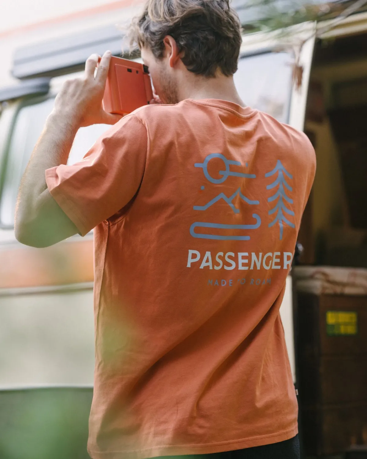 Passenger Phoenix Organic Cotton T-Shirt - Burnt Orange BurntOrange Sale