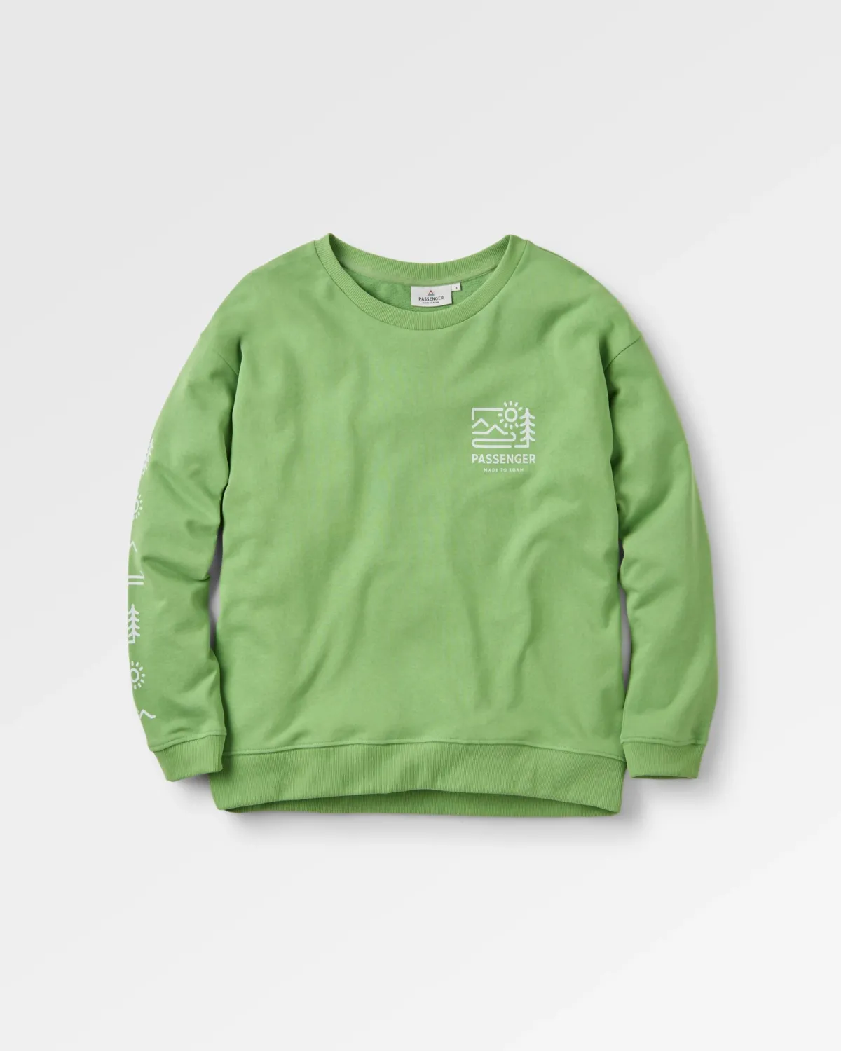 Passenger Phoenix Recycled Cotton Oversized Sweatshirt - Pear Green PearGreen Cheap