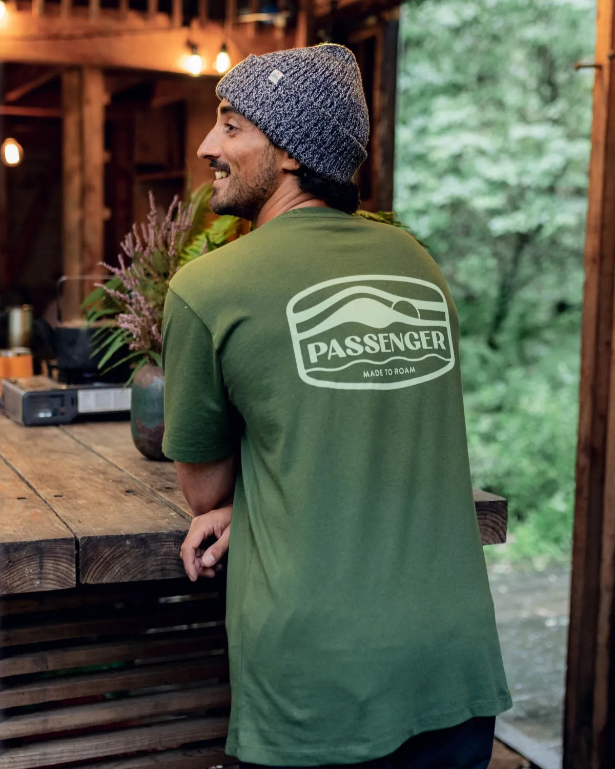 Passenger Rambler Recycled Cotton T-Shirt - Fir Tree FirTree Discount