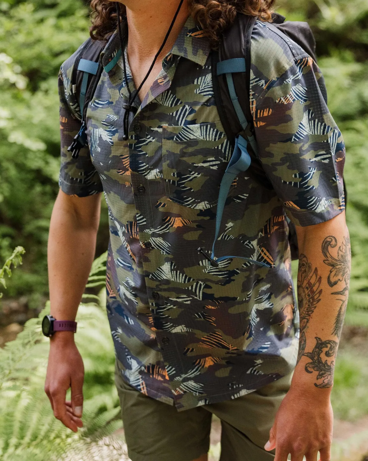 Passenger 365 Recycled Active Shirt - Palm Camo Apricot PalmCamoApricot Hot