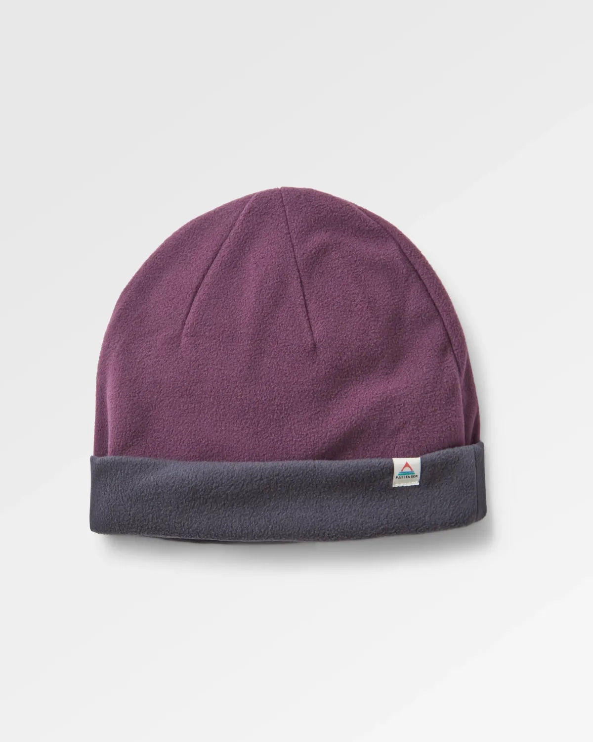 Passenger Recycled Polar Fleece Beanie - Deep Plum/Charcoal DeepPlum/Charcoal Online