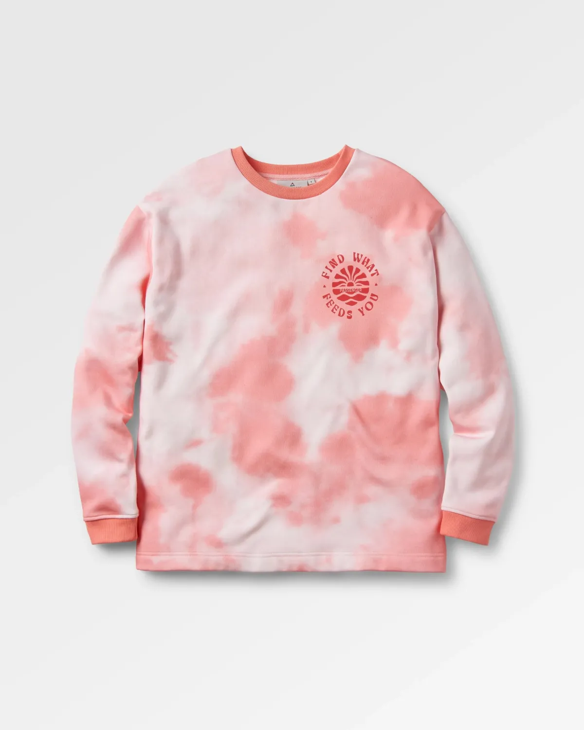 Passenger Rediscover Organic Cotton Sweatshirt - Tie Dye Shell Pink TieDyeShellPink Store