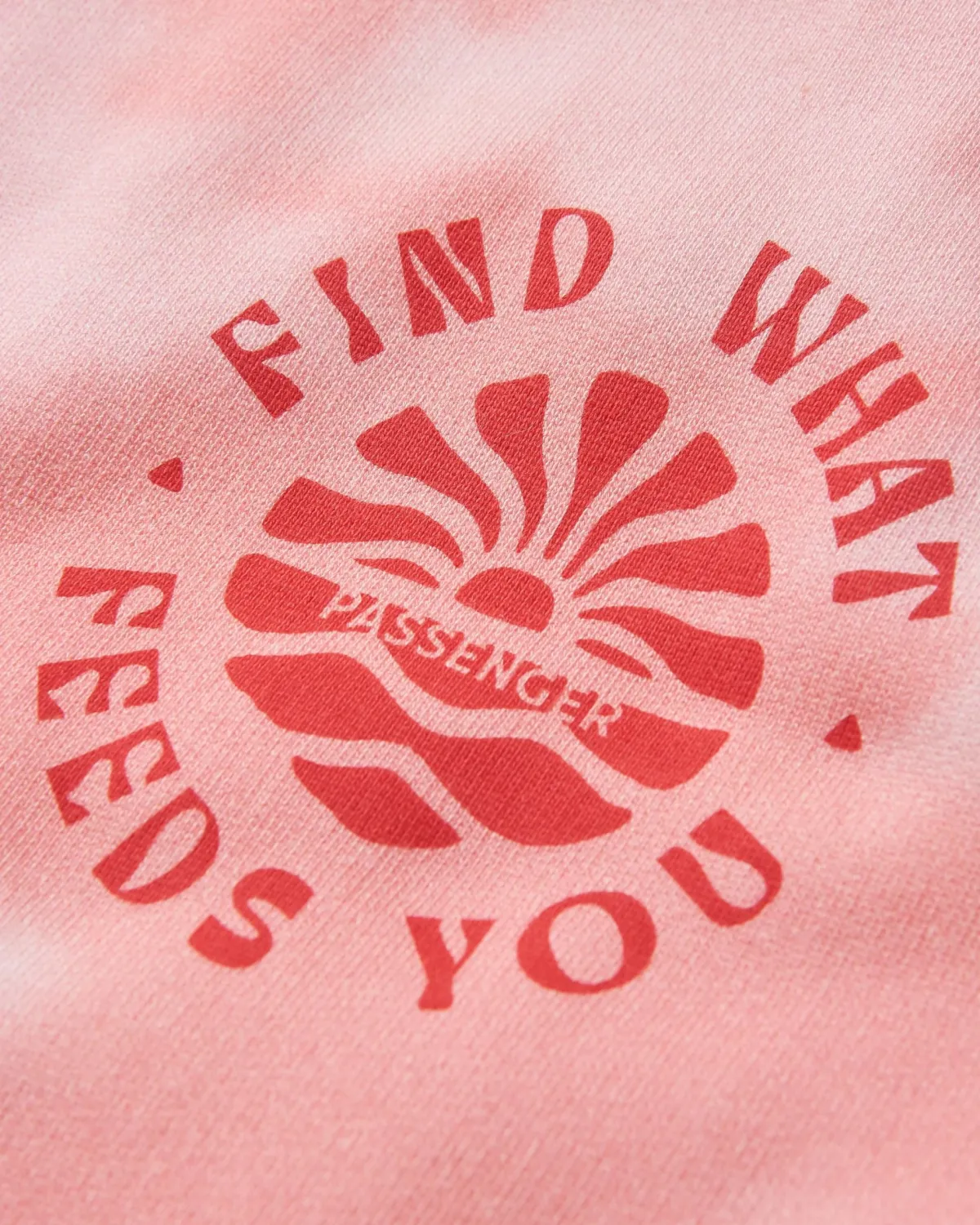 Passenger Rediscover Organic Cotton Sweatshirt - Tie Dye Shell Pink TieDyeShellPink Store