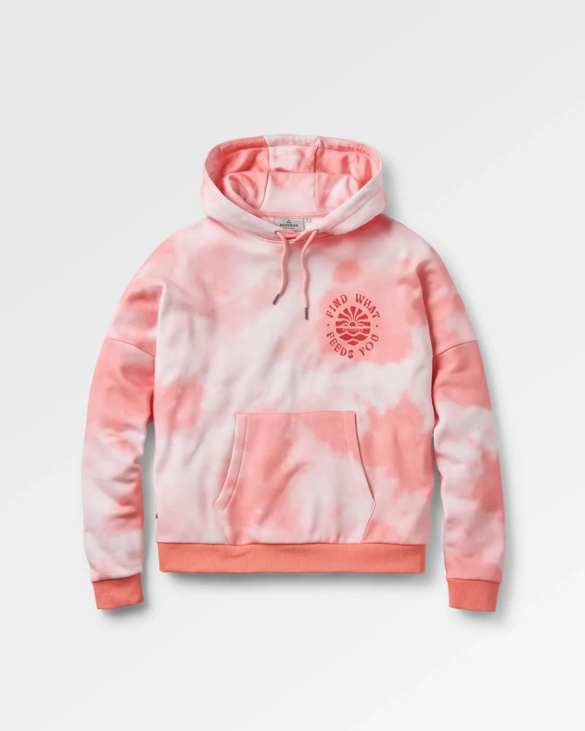 Passenger Rediscover Printed Hoodie - Tie Dye Shell Pink TieDyeShellPink Best