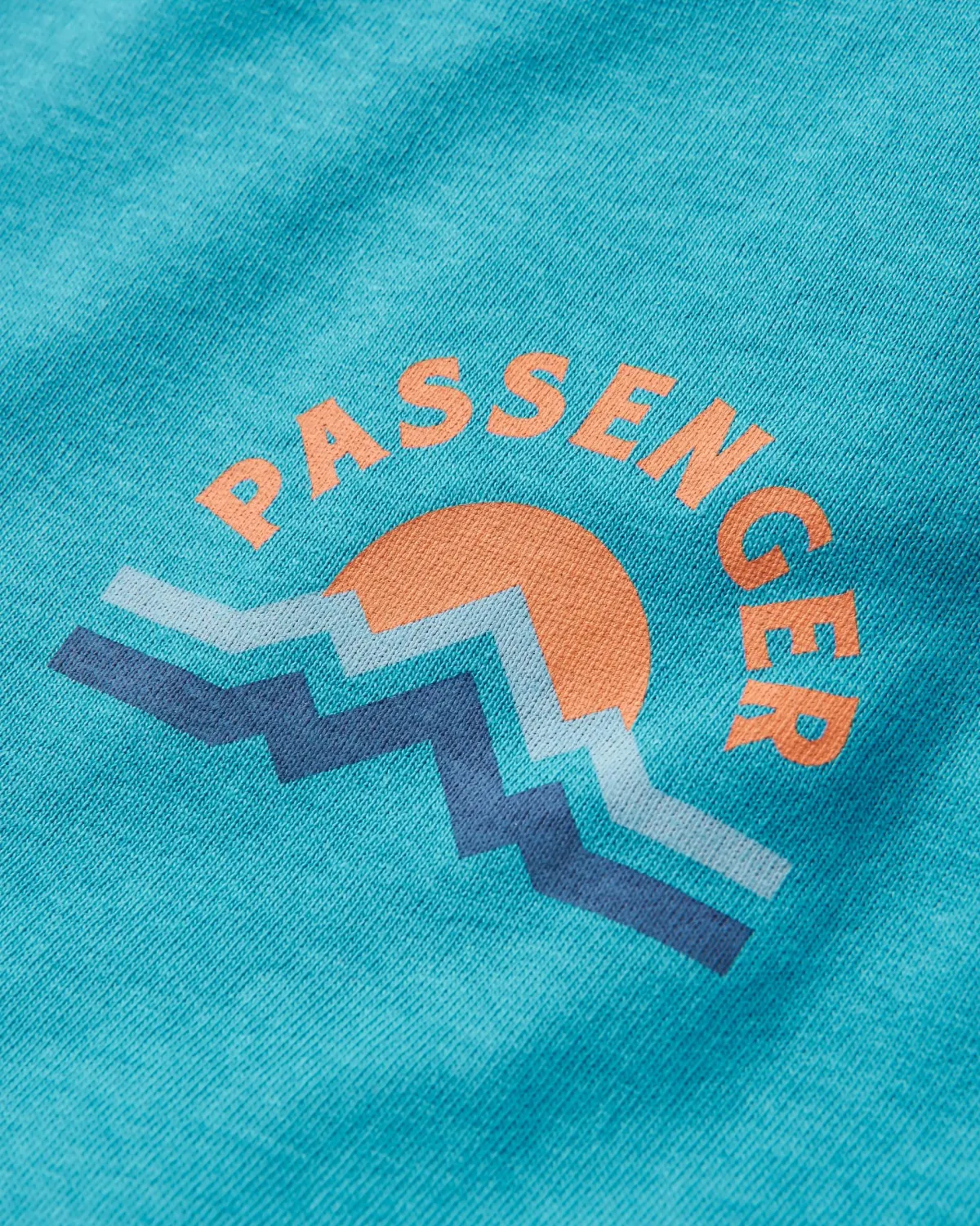 Passenger Riser Recycled Cotton Long Sleeve T-Shirt - Atlantic Blue AtlanticBlue Hot