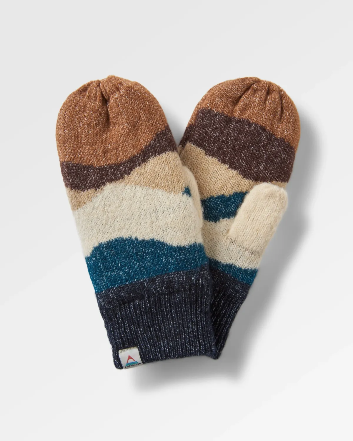 Passenger Scenic Recycled Fleece Lined Mittens - Scenic Toffee ScenicToffee Cheap