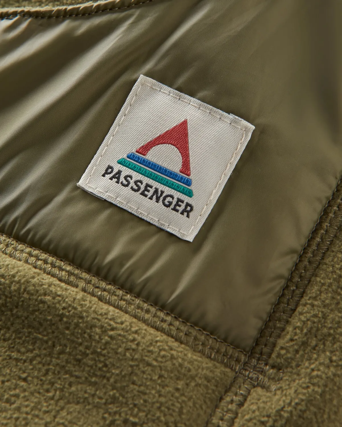 Passenger Snow Lodge Recycled Polar Fleece Hood - Khaki Green KhakiGreen Shop