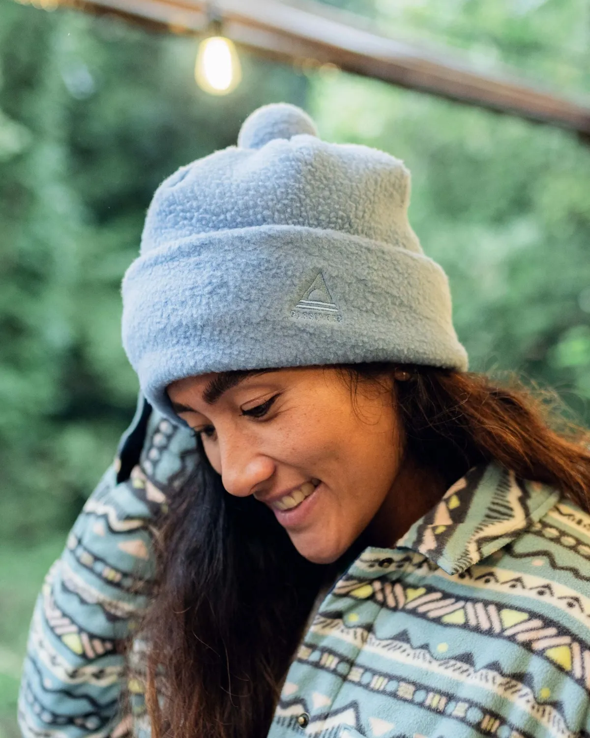 Passenger Snow Recycled Sherpa Beanie - Blue Fog BlueFog Shop