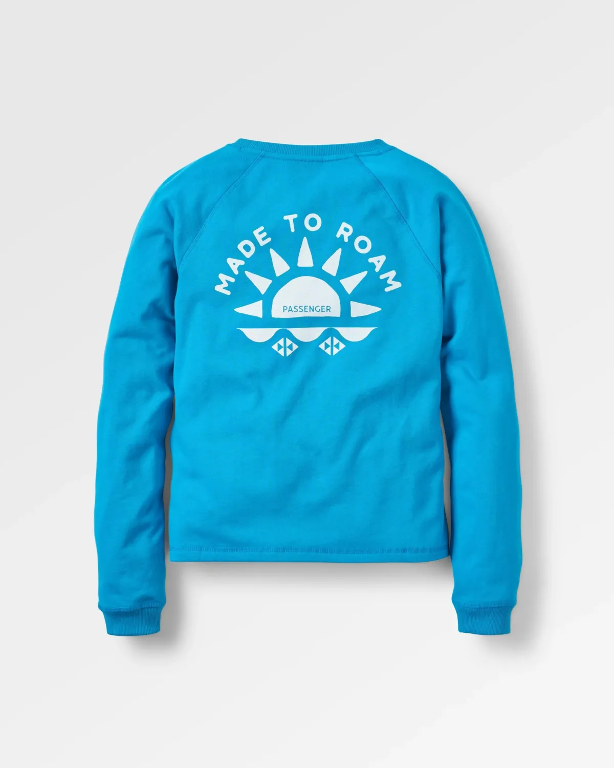 Passenger Sunburst Recycled Cotton Sweatshirt - Blue Pool BluePool Fashion