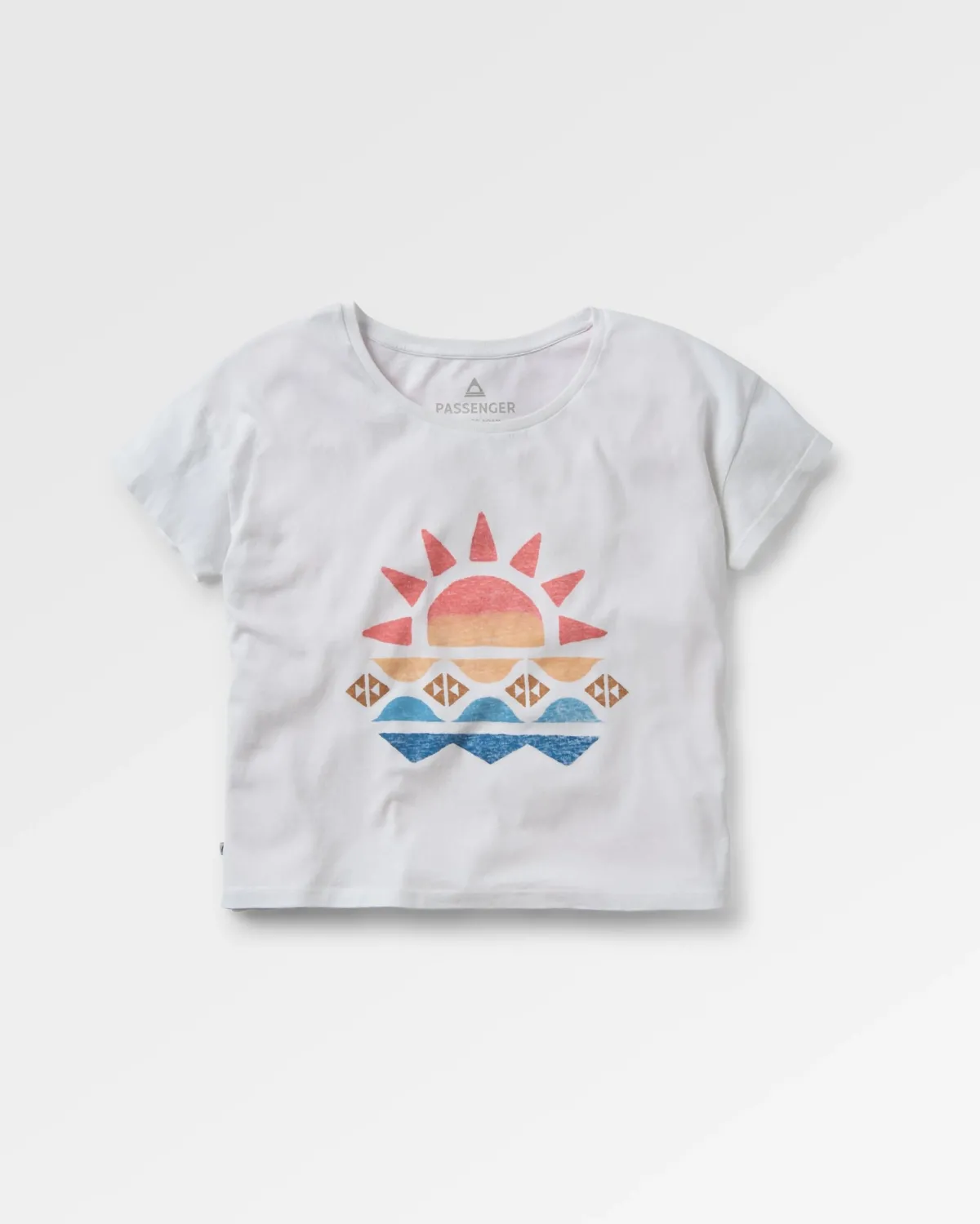 Passenger Sunray Recycled Cotton T-Shirt - White Discount