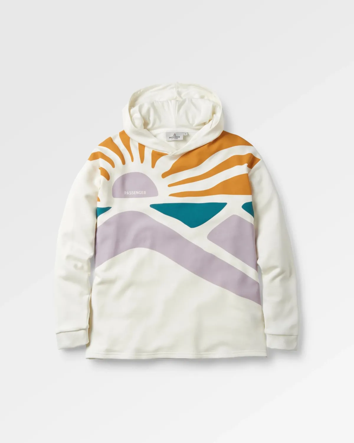 Passenger Sunsets Organic Cotton Hoodie - Marshmallow Best Sale