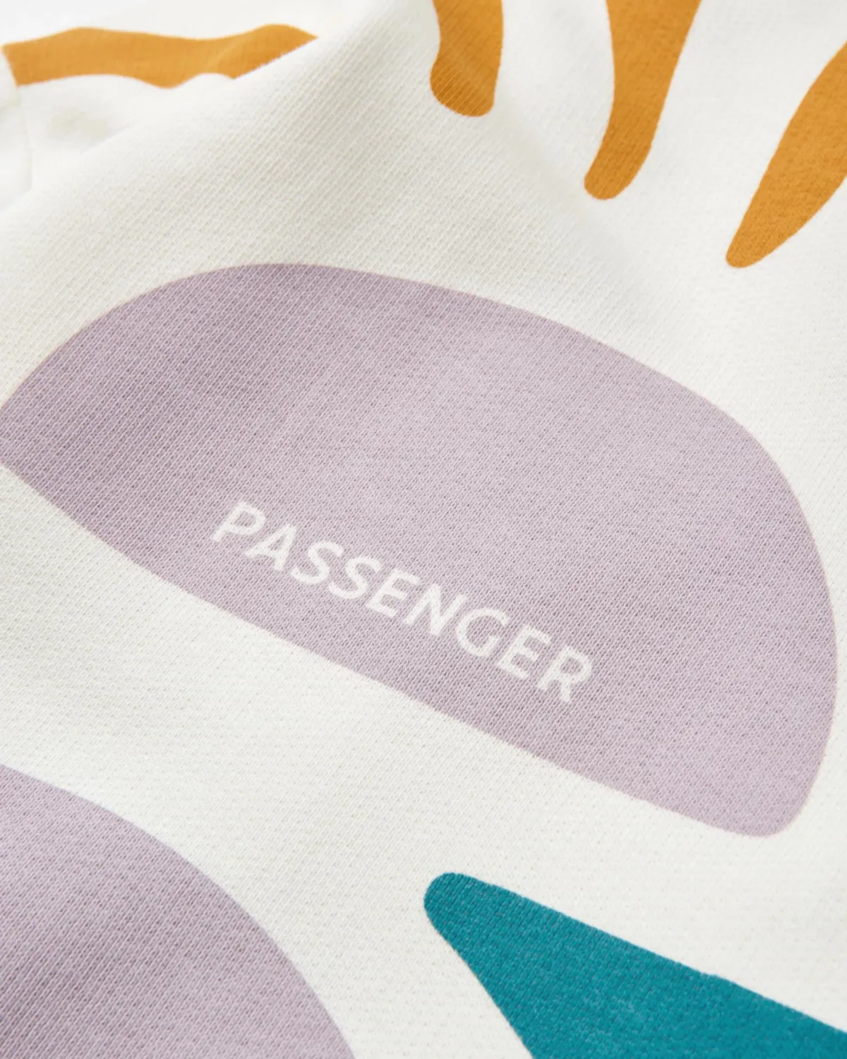 Passenger Sunsets Organic Cotton Sweatshirt - Marshmallow Sale