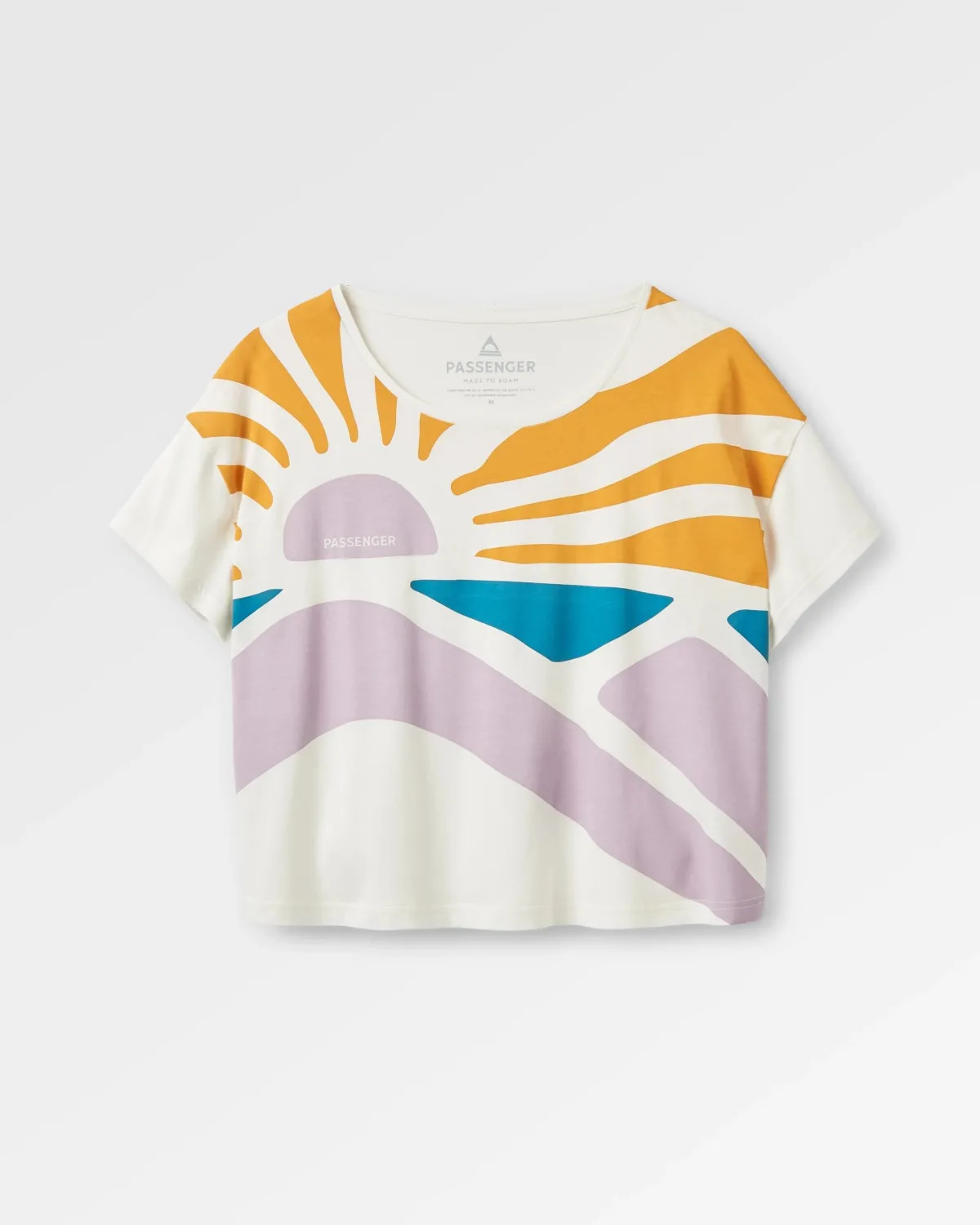 Passenger Sunsets Organic Cotton T-Shirt - Marshmallow Best