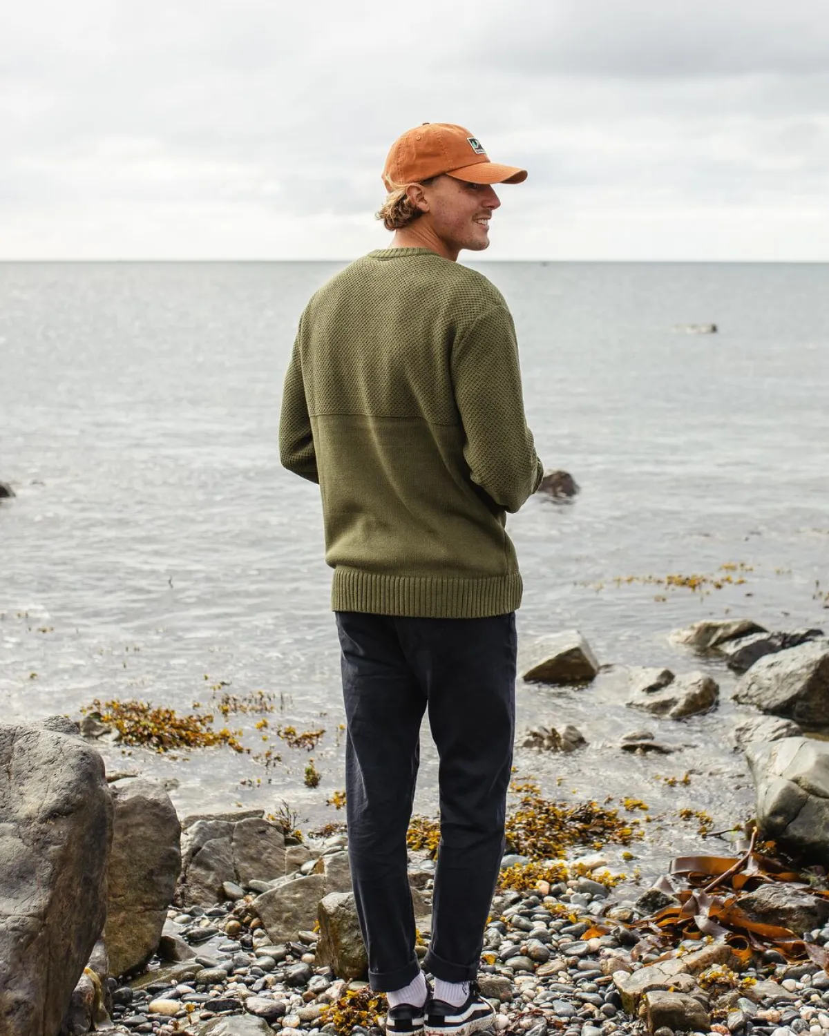 Passenger Swell Knitted Sweater - Khaki Green KhakiGreen Best Sale