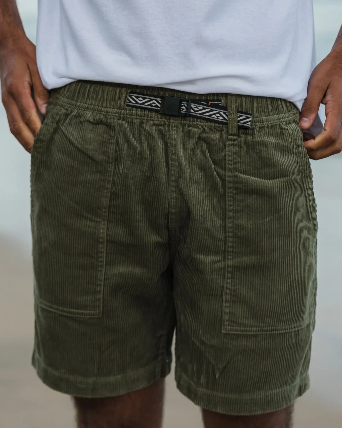 Passenger Topanga Cord Short - Khaki Green KhakiGreen Cheap