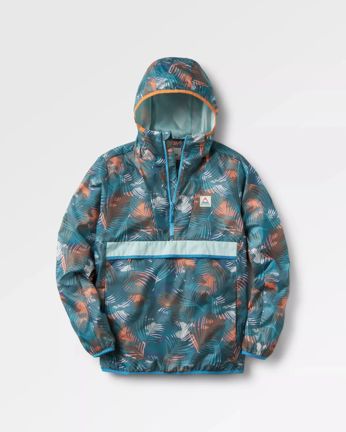 Passenger Viento Recycled Windshell Anorak - Palm Camo Deep Sea PalmCamoDeepSea New