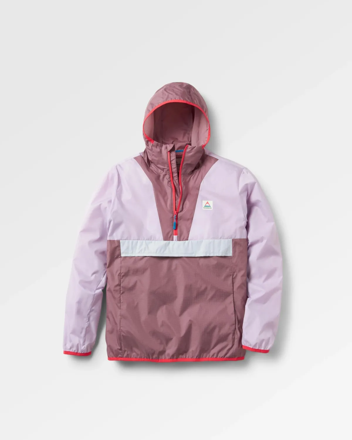 Passenger Viento Recycled Windshell Pullover - Lilac Mist/Grape LilacMist/Grape Online