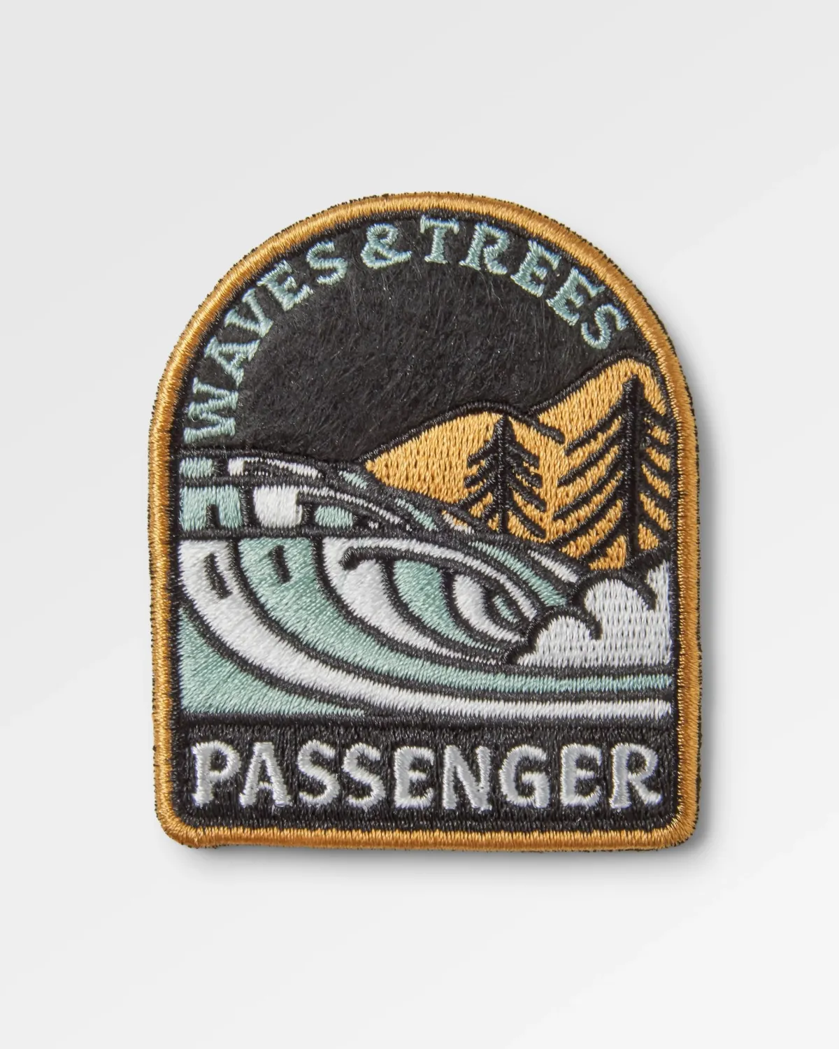 Passenger Waves u0026 Trees Patch - Mustard Yellow MustardYellow Store