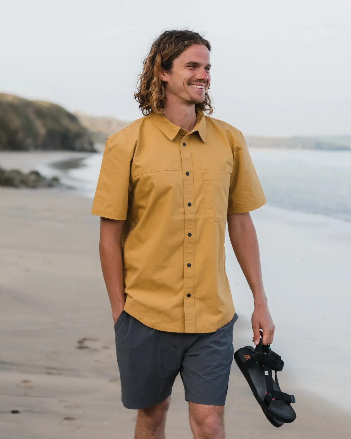 Passenger Way Ripstop Short Sleeve Shirt - Mustard Gold MustardGold Best Sale