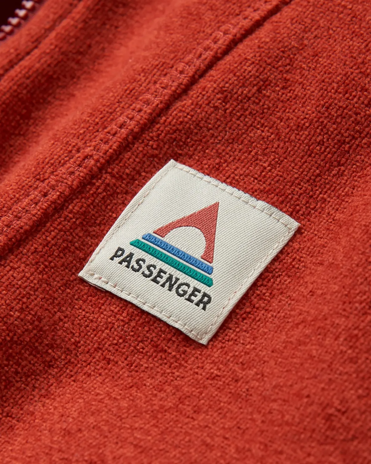 Passenger Women's Crest Recycled Polartec Fleece Hoodie - Red Ochre RedOchre Cheap