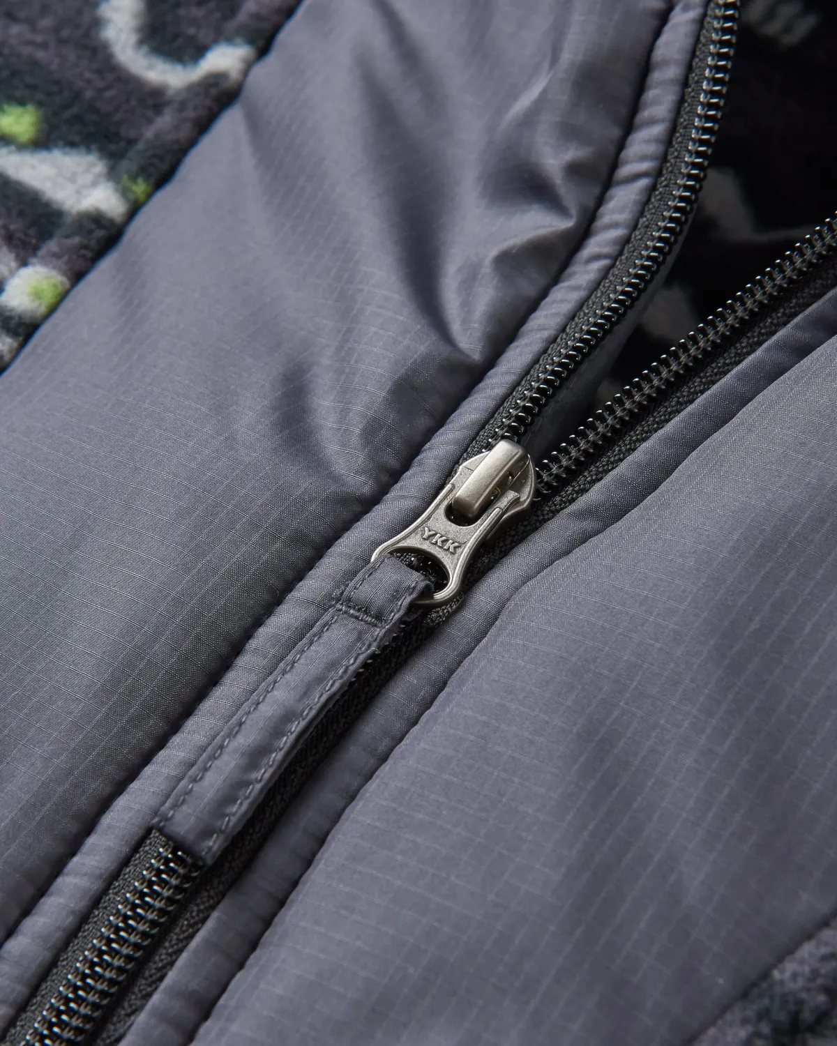 Passenger Woodland Hooded 1/2 Zip Recycled Polar Fleece - Mountain Geo Charcoal MountainGeoCharcoal Fashion