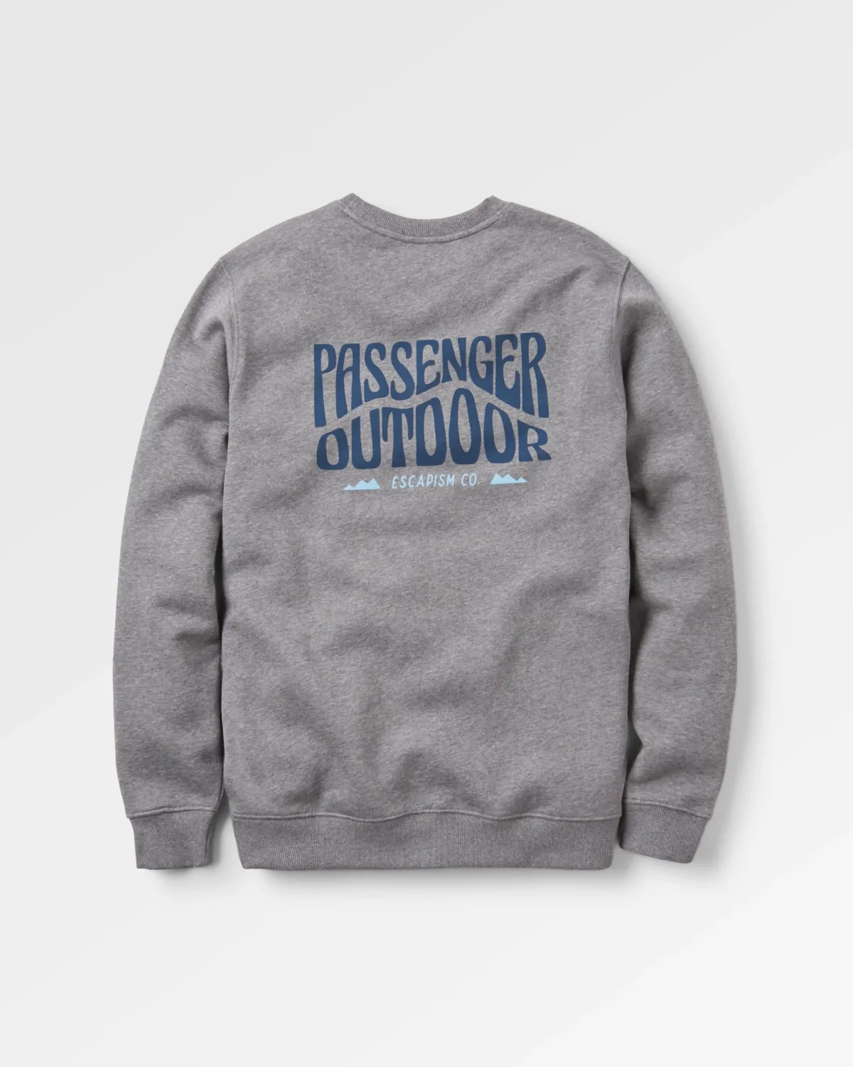 Passenger Yuca Recycled Cotton Long Sleeve Sweatshirt - Dark Grey Marl DarkGreyMarl New